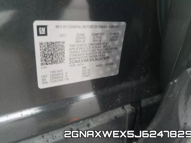 2GNAXWEX5J6247829 фото 2