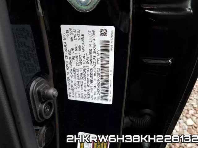2HKRW6H38KH228132 фото 2