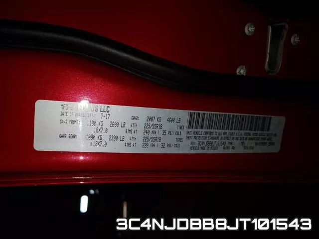 3C4NJDBB8JT101543 фото 2