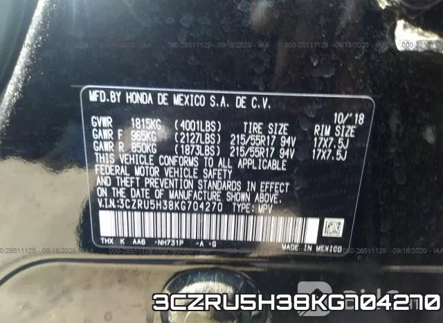 3CZRU5H38KG704270 фото 10