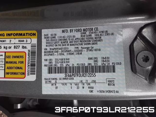 3FA6P0T93LR212255 фото 2