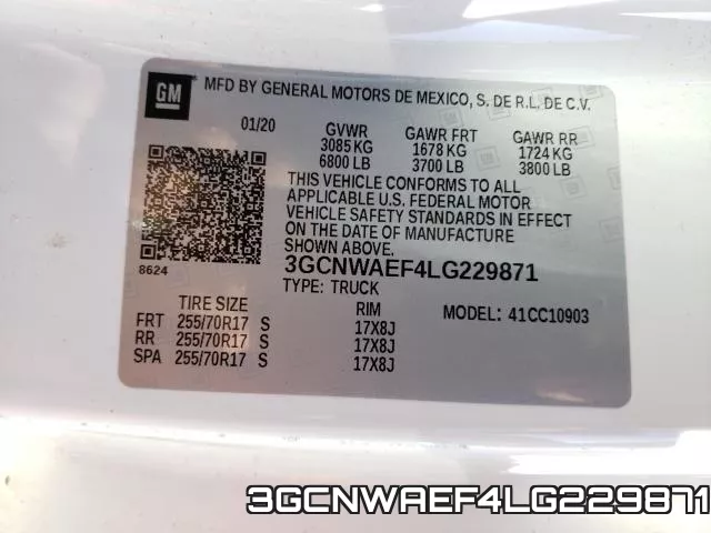 3GCNWAEF4LG229871 фото 2
