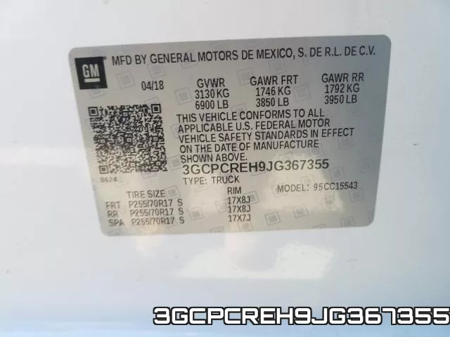 3GCPCREH9JG367355 фото 2
