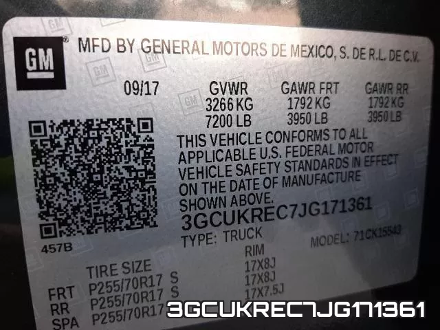 3GCUKREC7JG171361 фото 2