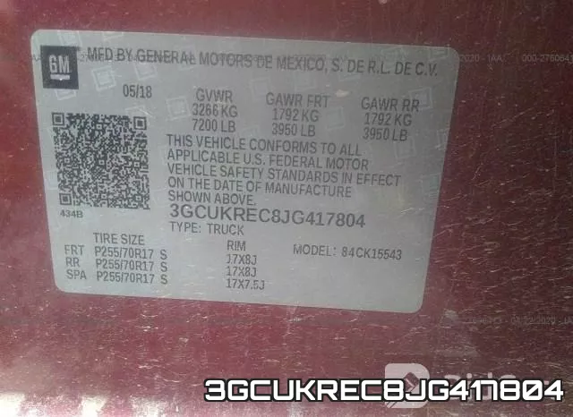 3GCUKREC8JG417804 фото 10