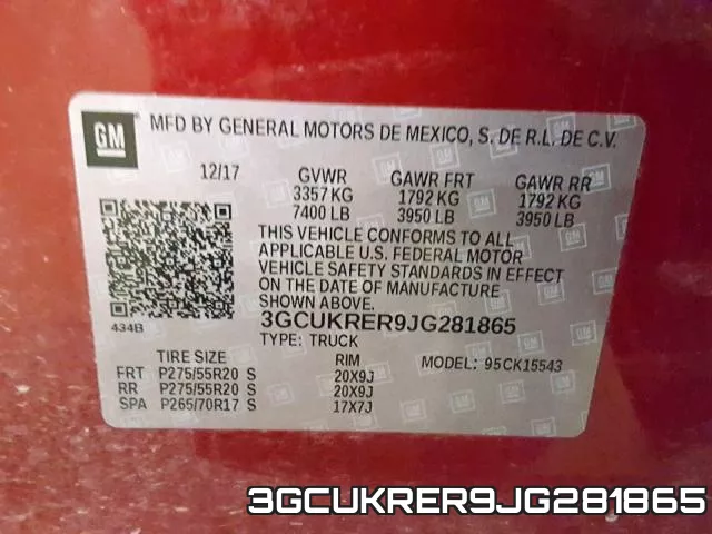 3GCUKRER9JG281865 фото 2