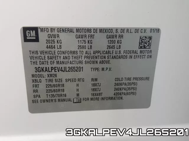 3GKALPEV4JL265201 фото 2