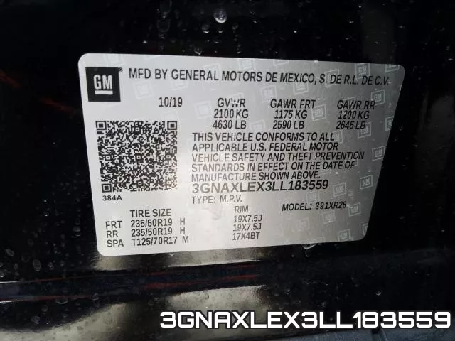 3GNAXLEX3LL183559 фото 2