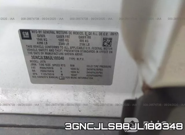 3GNCJLSB8JL180348 фото 10