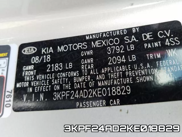 3KPF24AD2KE018829 фото 2