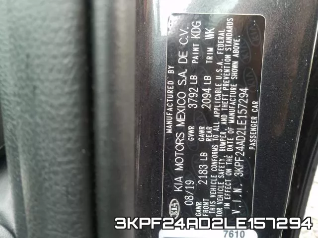 3KPF24AD2LE157294 фото 2