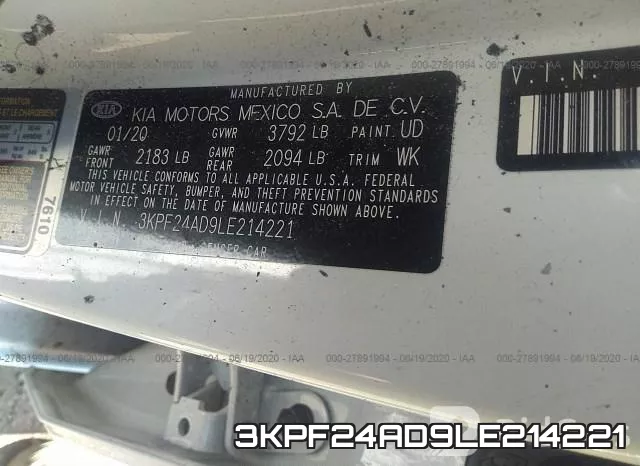 3KPF24AD9LE214221 фото 10