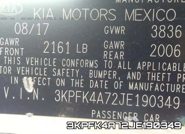 3KPFK4A72JE190349 фото 10