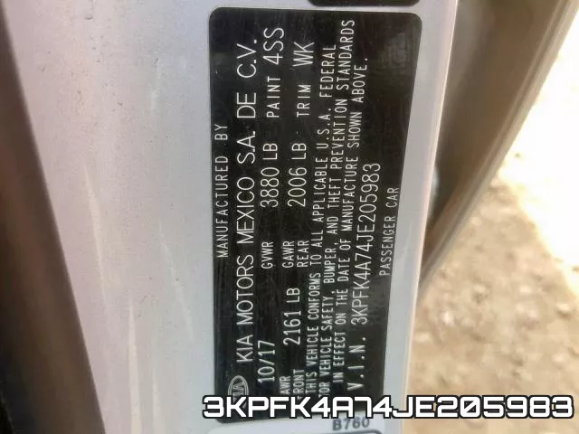 3KPFK4A74JE205983 фото 2