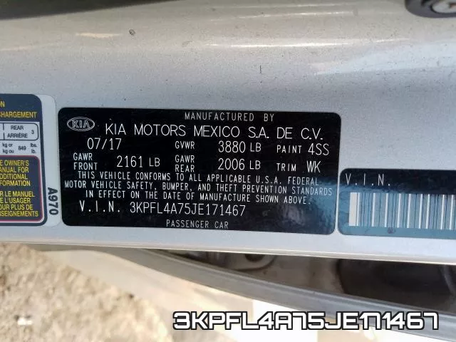 3KPFL4A75JE171467 фото 2