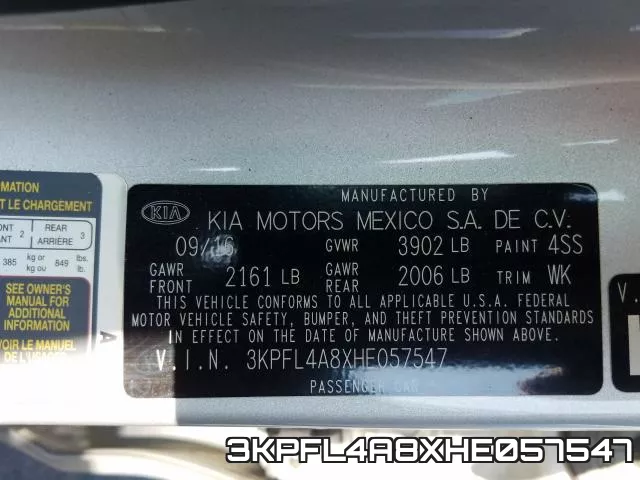 3KPFL4A8XHE057547 фото 2