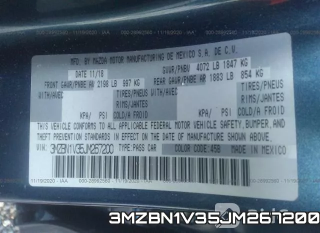 3MZBN1V35JM267200 фото 10