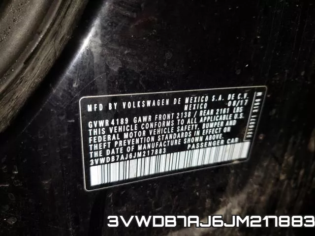 3VWDB7AJ6JM217883 фото 2