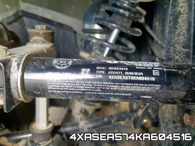 4XASEA574KA604516 фото 2