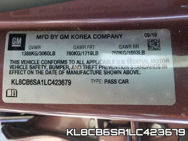 KL8CB6SA1LC423679 фото 2