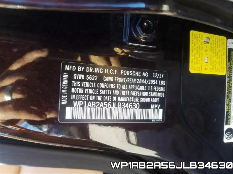 WP1AB2A56JLB34630 фото 2