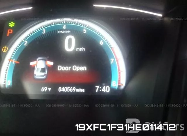 19XFC1F31HE011472 фото 8