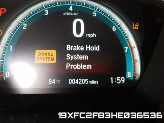 19XFC2F83HE036536 фото 9