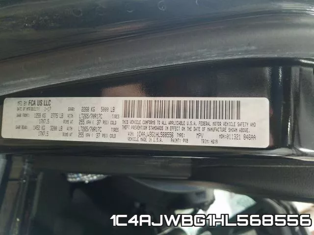 1C4AJWBG1HL568556 фото 2
