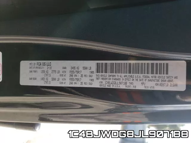1C4BJWDG8JL907188 фото 2