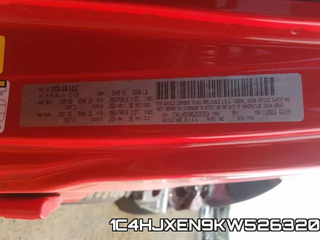 1C4HJXEN9KW526320 фото 2