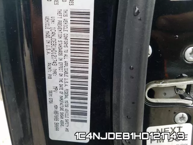 1C4NJDEB1HD121743 фото 2