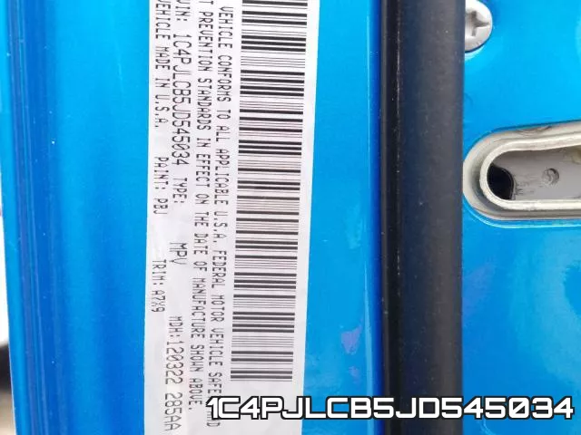 1C4PJLCB5JD545034 фото 2