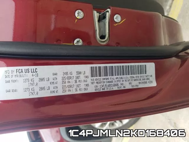 1C4PJMLN2KD168406 фото 2