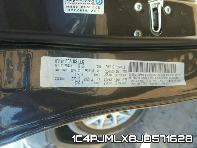 1C4PJMLX8JD571628 фото 2
