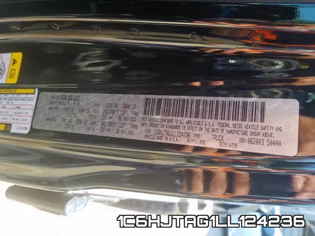 1C6HJTAG1LL124236 фото 2