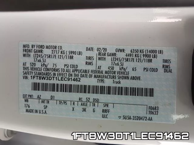 1FT8W3DT1LEC91462 фото 2
