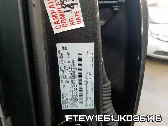 1FTEW1E51JKD36146 фото 2