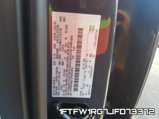 1FTFW1RG7JFD73372 фото 2