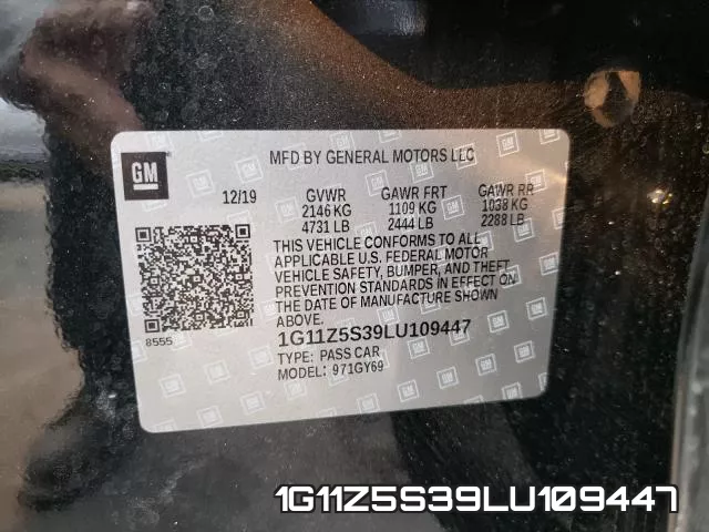 1G11Z5S39LU109447 фото 2