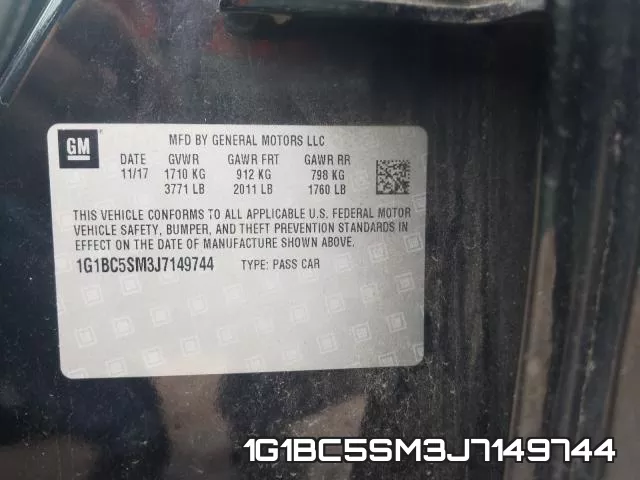 1G1BC5SM3J7149744 фото 2