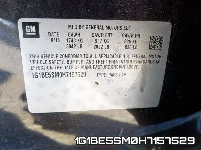 1G1BE5SM0H7157529 фото 2