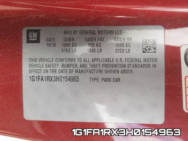 1G1FA1RX3H0154963 фото 2