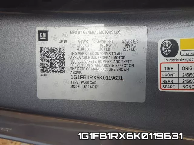 1G1FB1RX6K0119631 фото 2