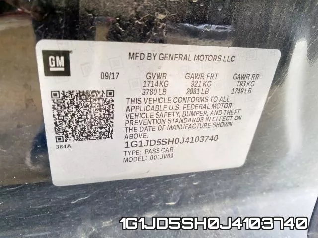 1G1JD5SH0J4103740 фото 2