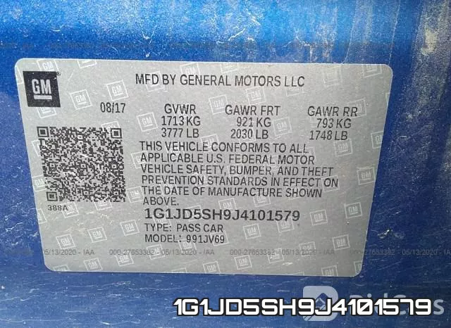 1G1JD5SH9J4101579 фото 10