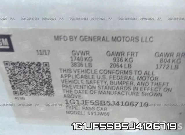 1G1JF5SB5J4106719 фото 10