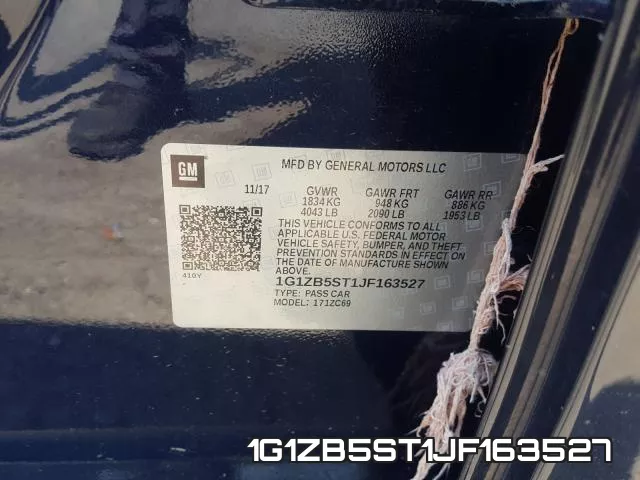 1G1ZB5ST1JF163527 фото 2