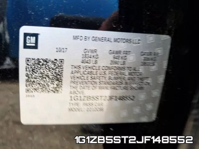 1G1ZB5ST2JF148552 фото 2
