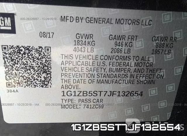 1G1ZB5ST7JF132654 фото 10