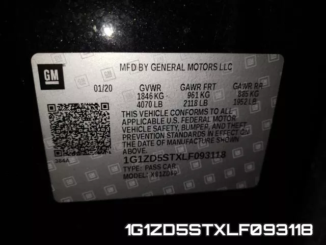 1G1ZD5STXLF093118 фото 2